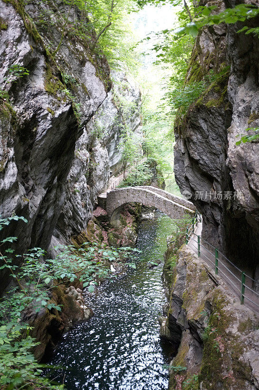 阿雷泽峡谷和瑞士汝拉河