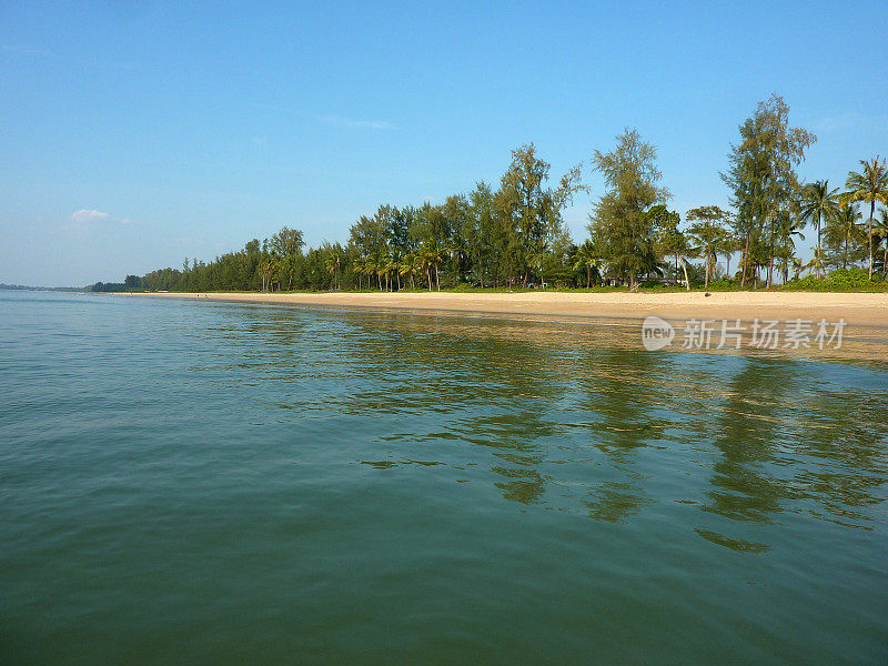 泰国考湖的海岸线