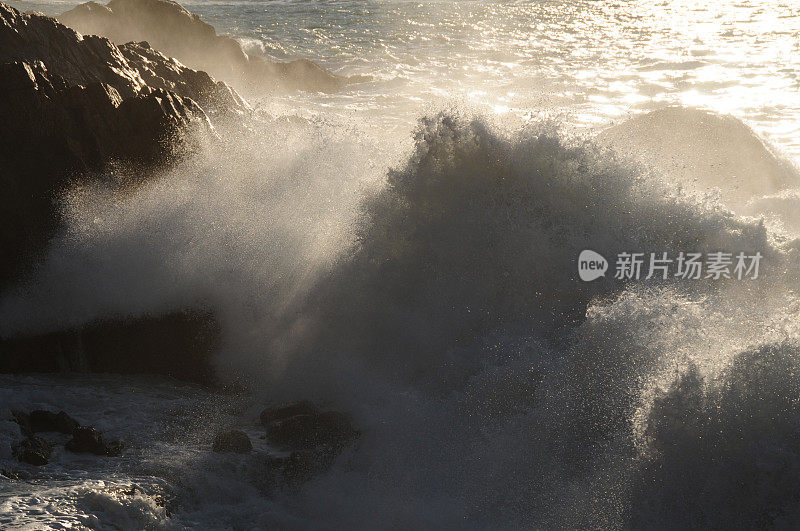 海浪,泽西岛,英国