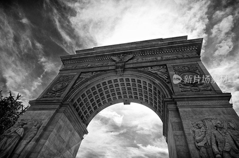 华盛顿广场拱门，格林威治村，纽约市
