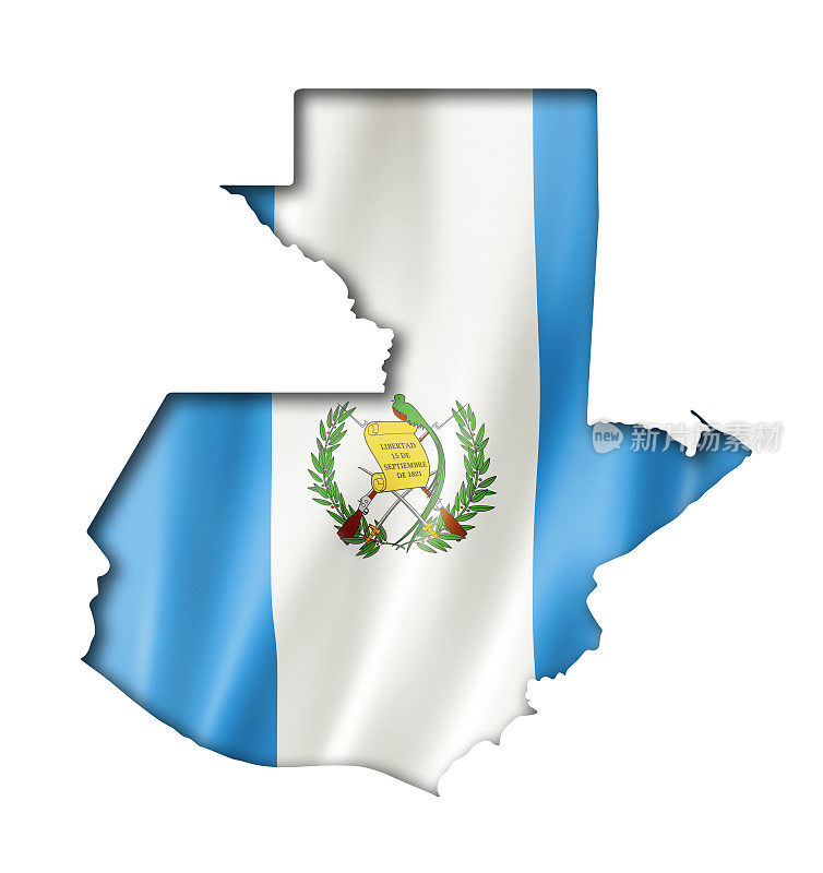危地马拉国旗地图