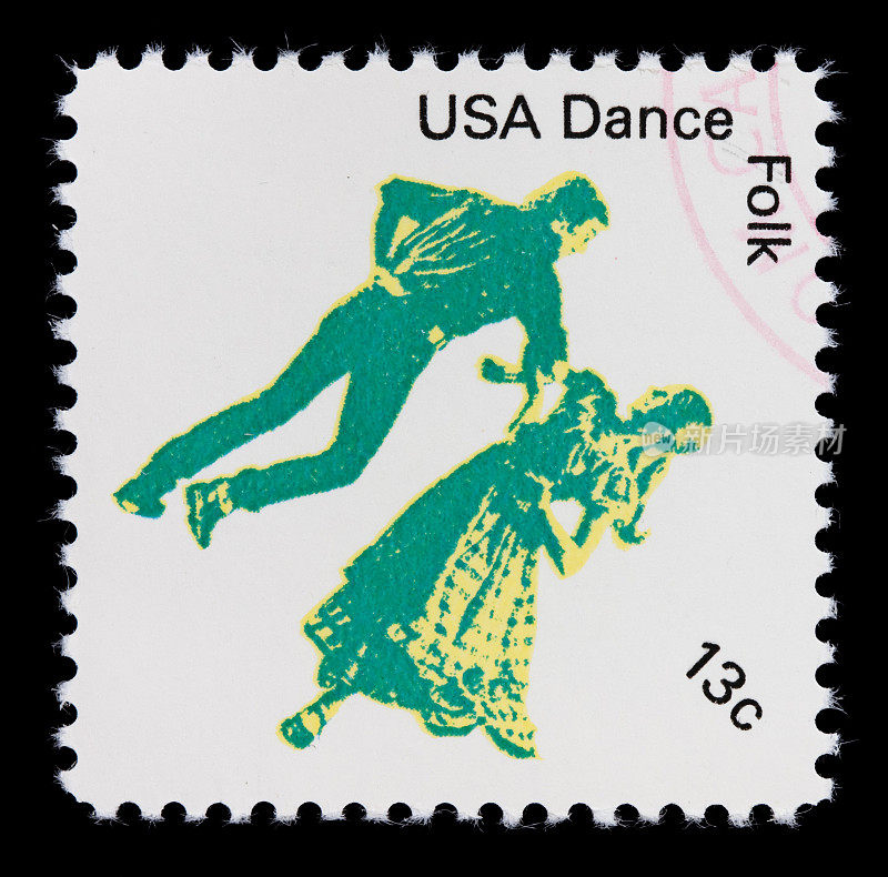 美国民间舞蹈邮票