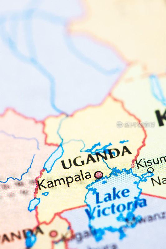 乌干达非洲地图