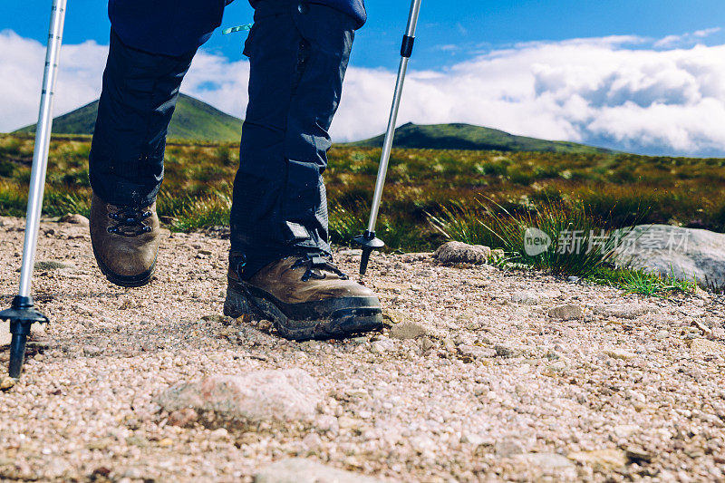 徒步旅行者在实验中