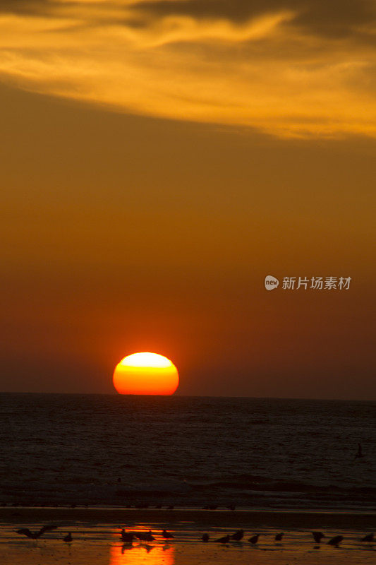 海上日落