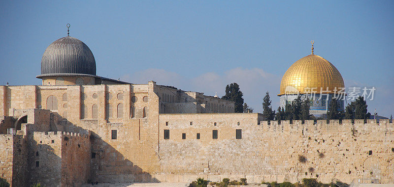 耶路撒冷的阿克萨清真寺和岩石圆顶