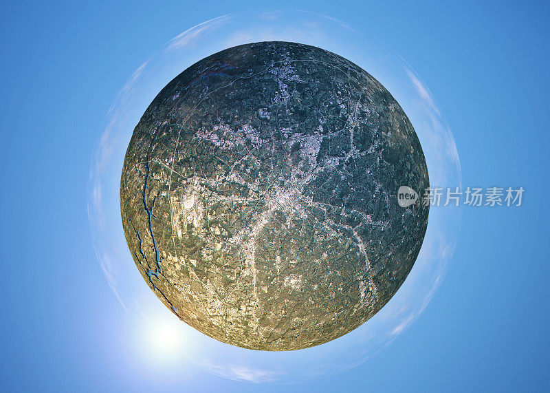 夏洛特3D小星球360度球面全景图
