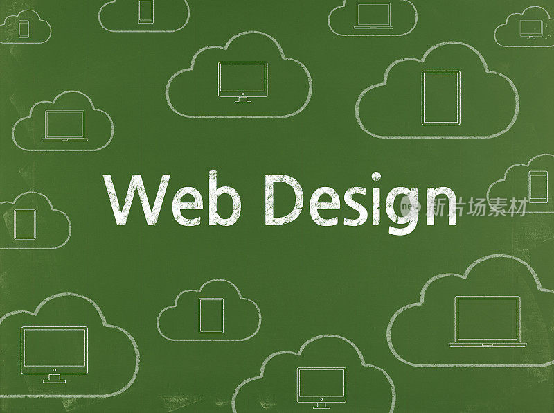 网页设计-商业黑板背景