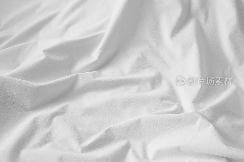 白色棉布床单质地或背景