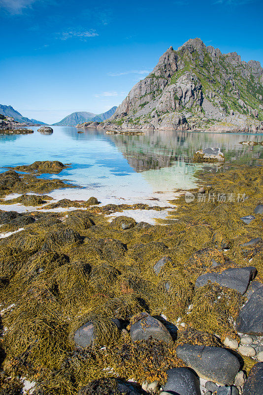 挪威罗浮敦群岛全景，日落美景