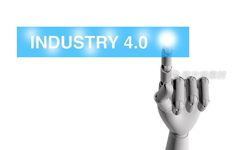 机器人手触摸工业4.0关键