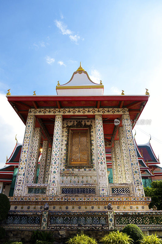 曼谷佛教寺庙的建筑细节