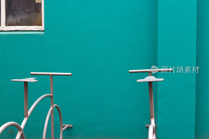 冰岛，雷克雅未克:现代自行车架