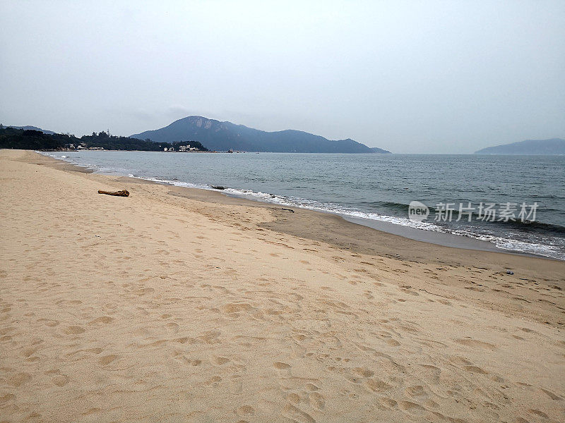 张香港大屿山沙湾泳滩