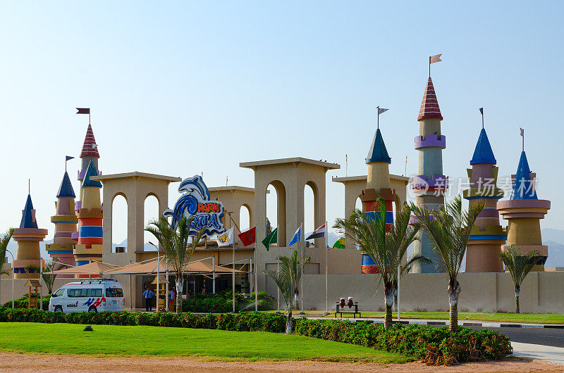 埃及沙姆沙伊赫哈巴巴区的大型信天翁水上公园