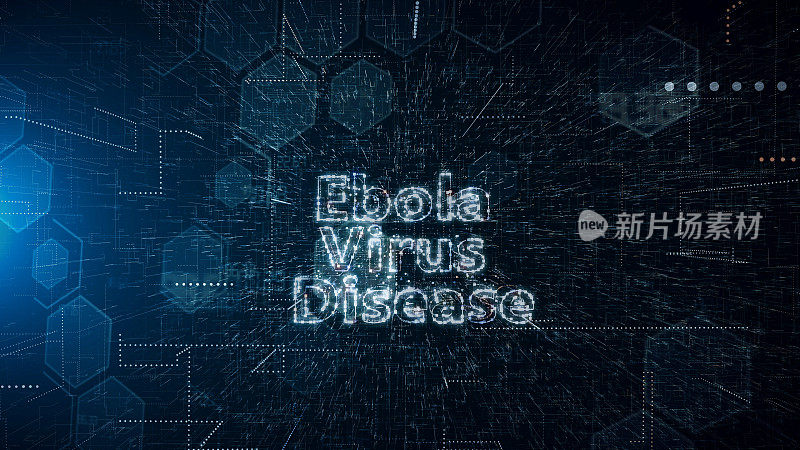 埃博拉病毒疾病标题背景