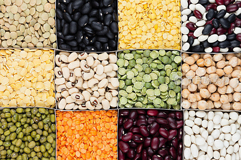 豆类食品分类豆类，芸豆，豌豆，扁豆方细胞。