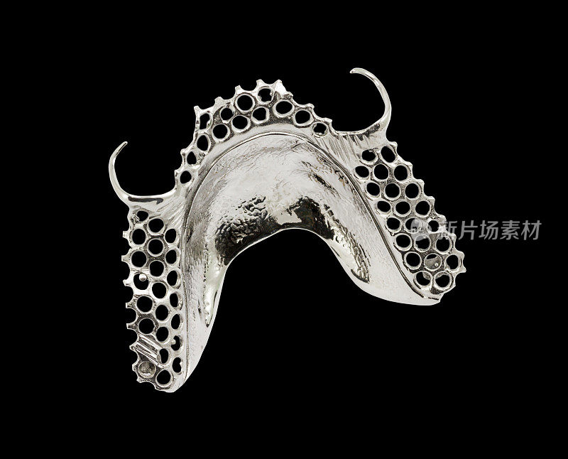 金属框架，带卡环，用于局部义齿