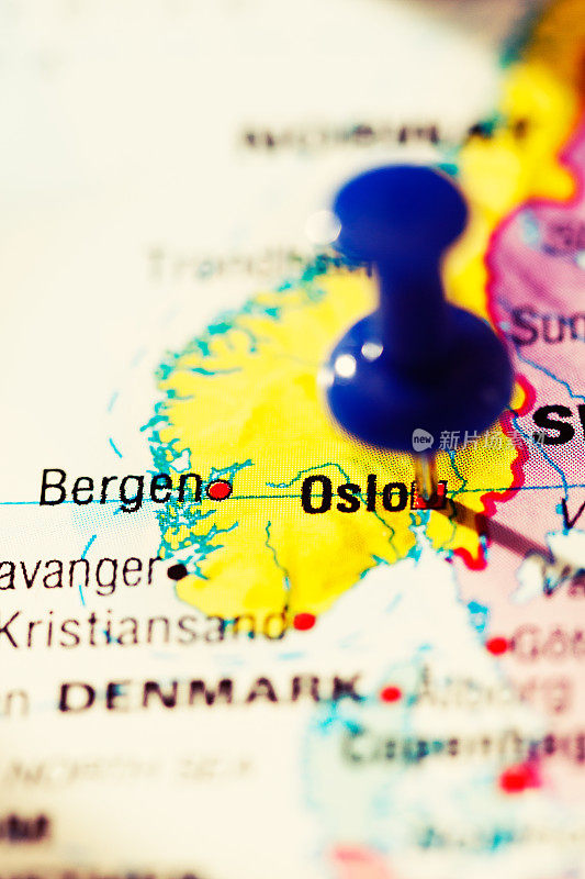 挪威首都奥斯陆在地图上的精确位置