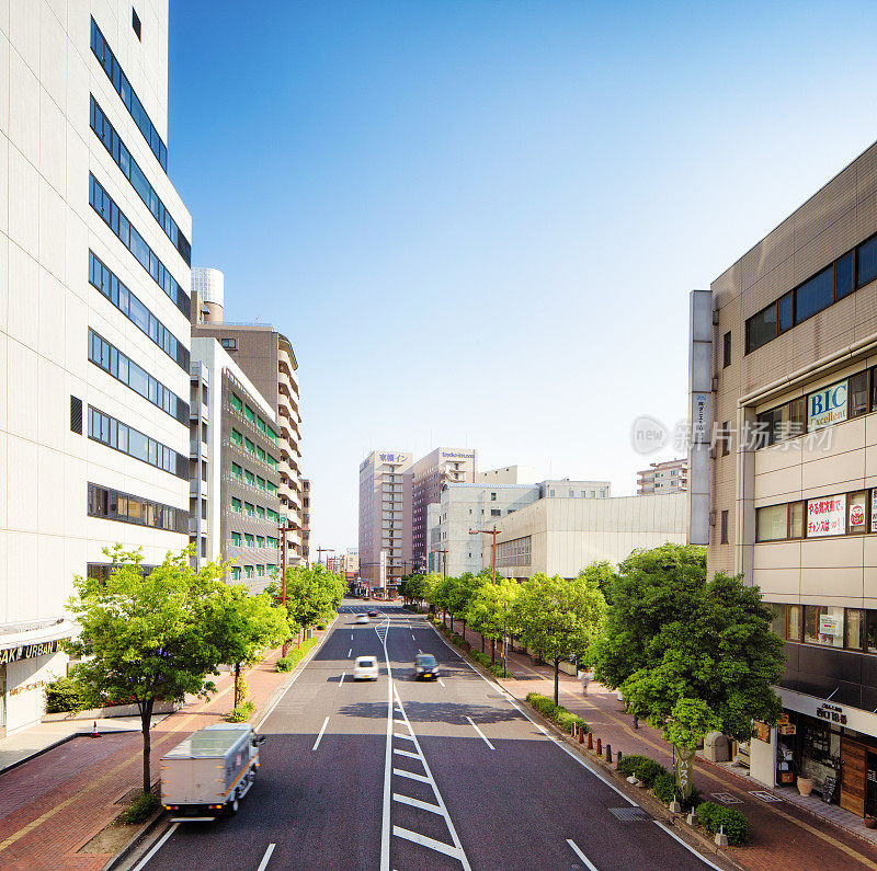 日本高崎街景城市高架景观