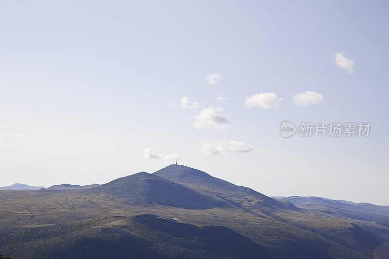 挪威的蓝山。