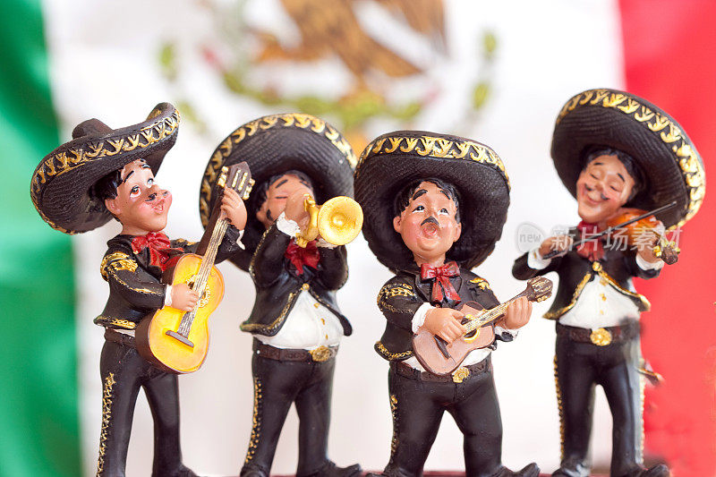传统的墨西哥流浪乐队乐队