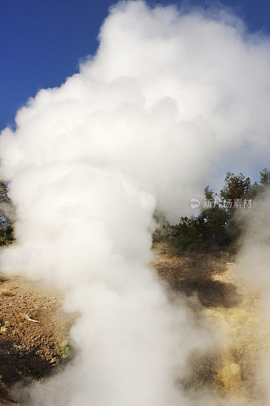 黄石火山喷气口蒸汽泥壶