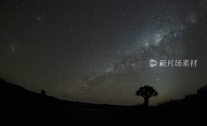 非洲星空，银河，纳米比亚