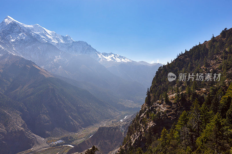 Manaslu。珠峰电路。尼泊尔的动机。