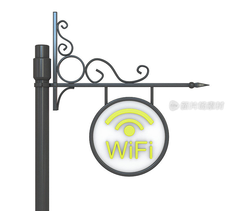 WiFi热点标志杆