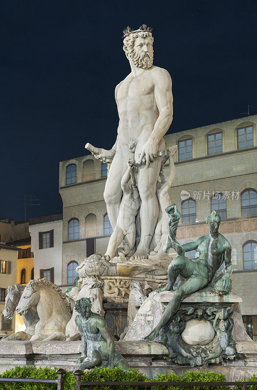 意大利托斯卡纳佛罗伦萨的海王星喷泉
