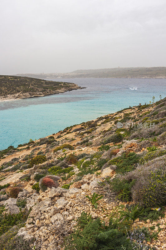 科米诺岛的蓝色泻湖湾，科米诺托和戈佐，科米诺岛，马耳他
