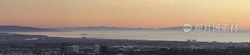 洛杉矶海岸线全景图
