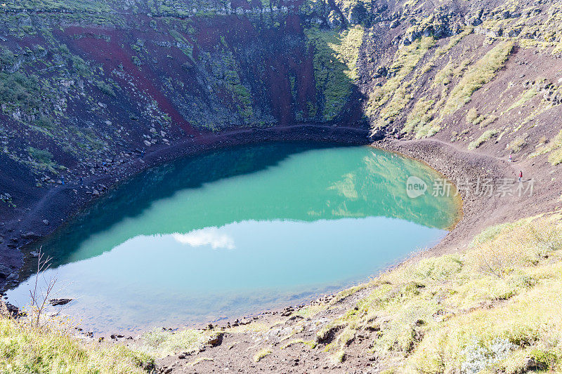 冰岛克里德火山口湖