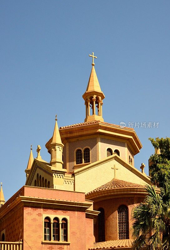 圣马太大教堂-鼓和尖塔，喀土穆，苏丹