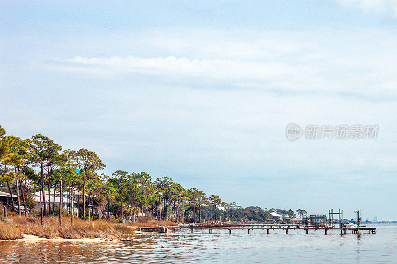 海湾沿岸住宅和码头-鲍德温，阿拉巴马州