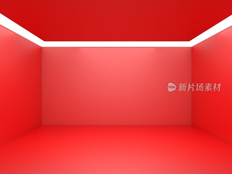 红色的背景墙