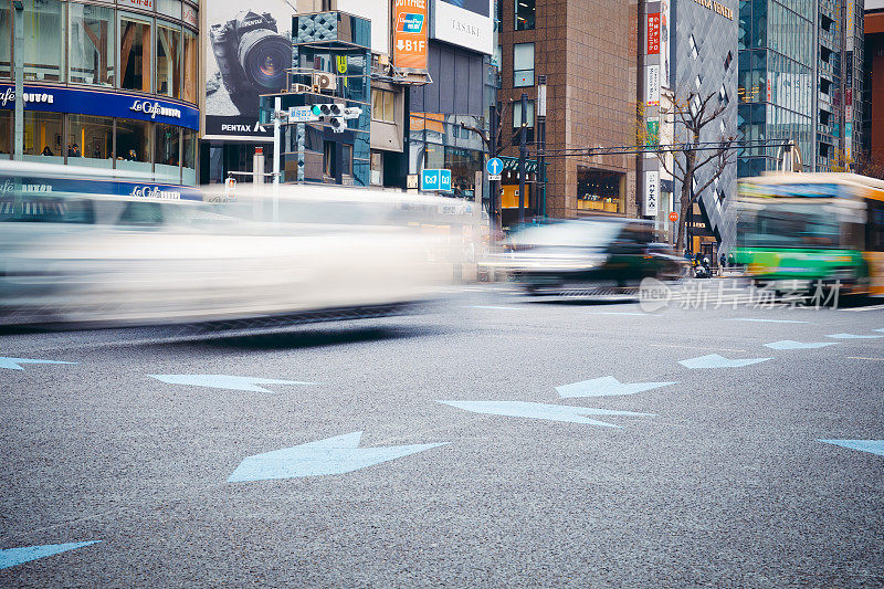 东京银座的街道。