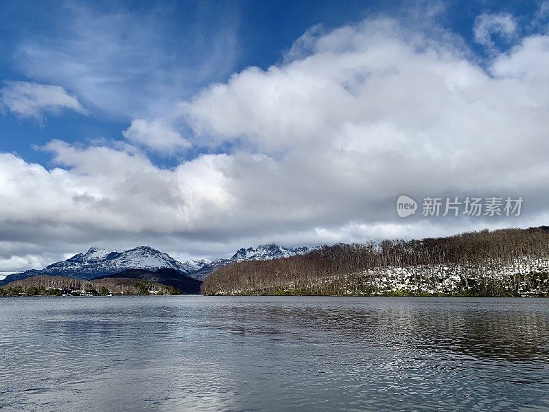 阿根廷巴塔哥尼亚美丽的冬季风景