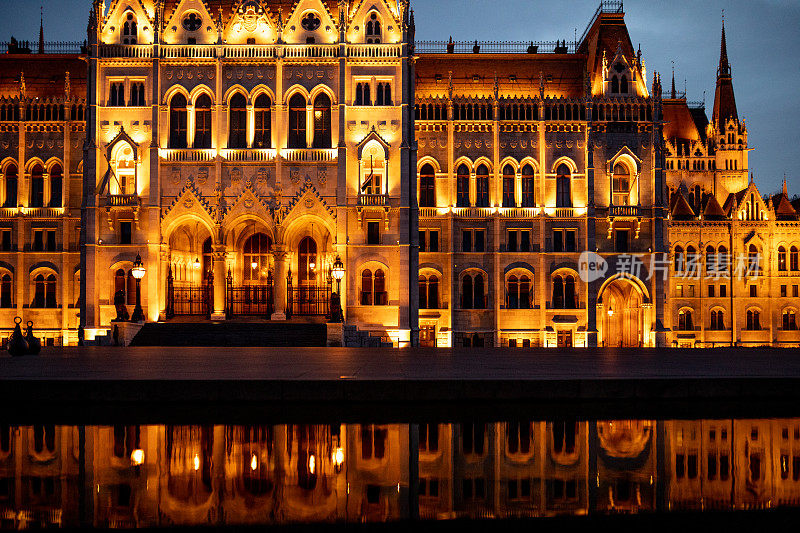匈牙利议会大厦的夜晚