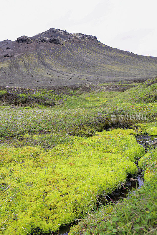 冰岛美丽的火山景观Landmannalaugar山