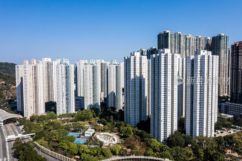 位于香港将军澳的高层住宅大厦