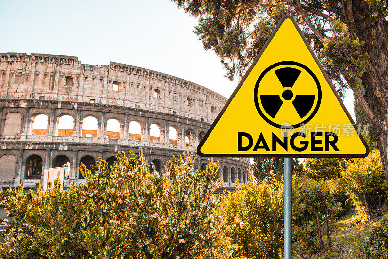 罗马的辐射警告标志