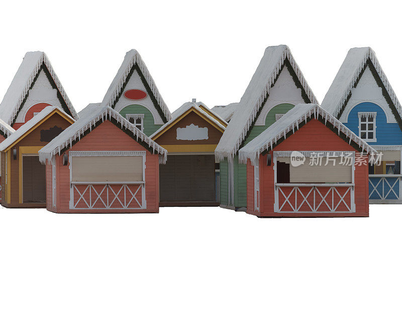 木制和纸板做成的小屋