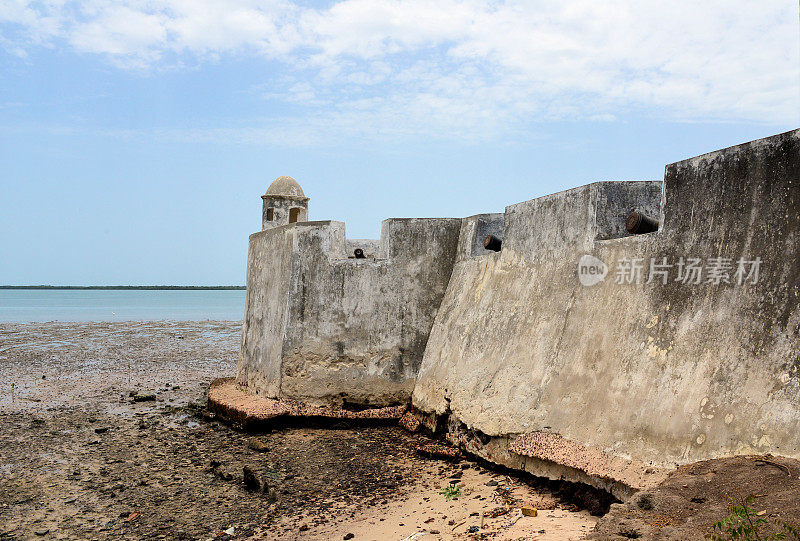 几内亚比绍，卡丘堡——低潮