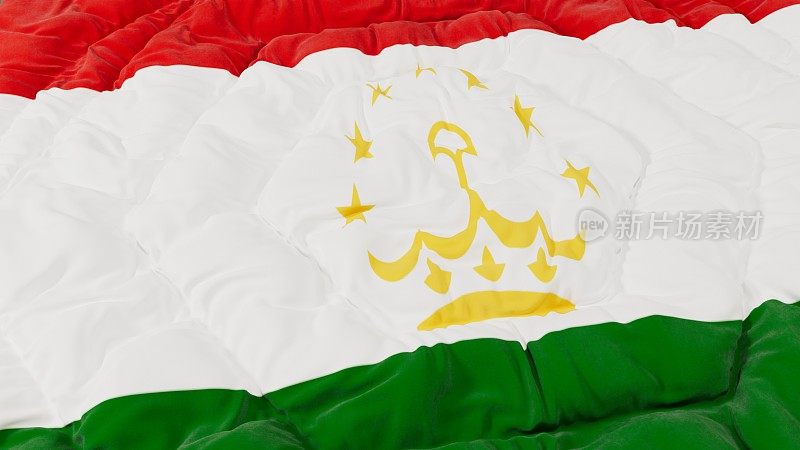 塔吉克斯坦国旗高细节波浪形背景
