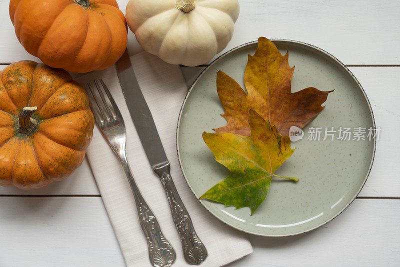 感恩节秋季餐具