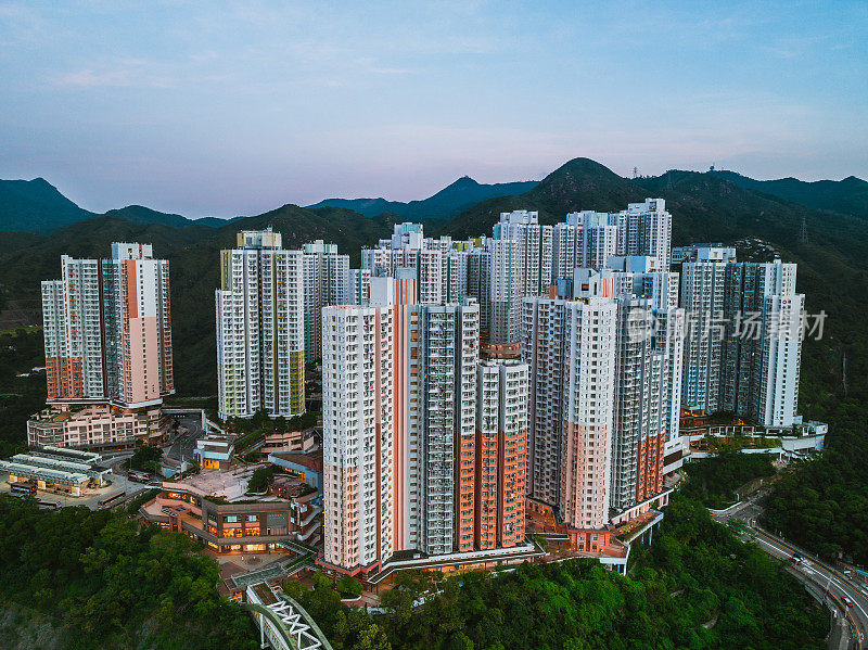 香港沙田地区的住宅大厦