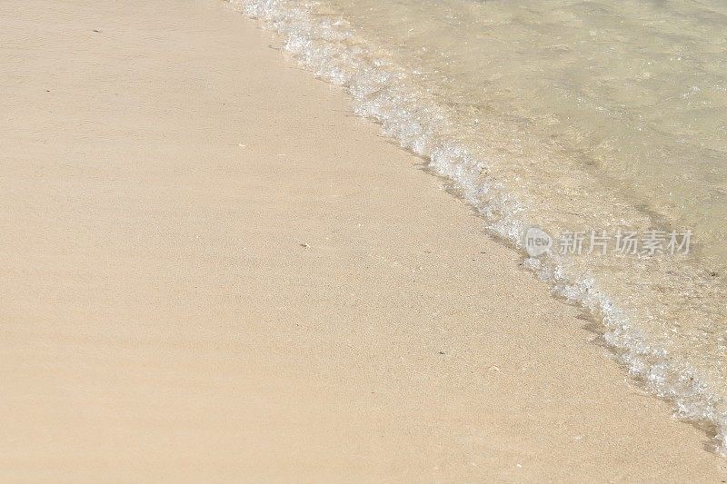海浪在蒙特肖斯海滩，毛里求斯，印度洋，非洲