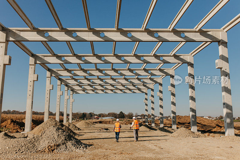 建筑工地的建筑承包商